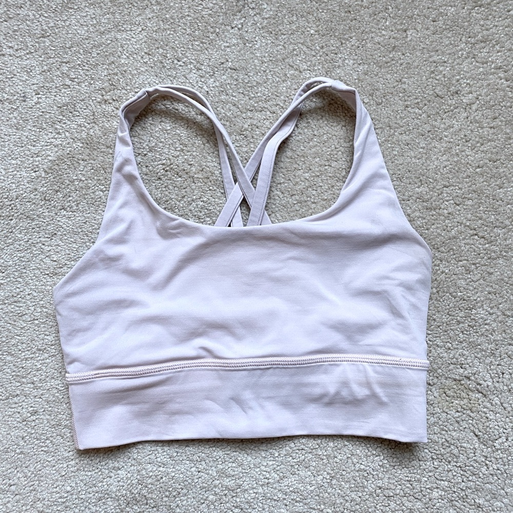 Lululemon Energy Bra- size 4- light pink